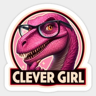 Clever Girl Logo Sticker